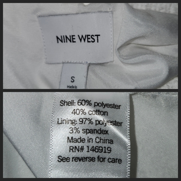 Nine West Textured White Moto Jacket - Picture 6 of 6